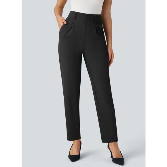 Halara High Waisted Side Pocket Solid Work Tapered Pants - Picture 1 of 12
